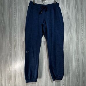 Under‎ Armor Storm Navy Jogger Pants Fleece Lined Drawstring Running Cold Gear M